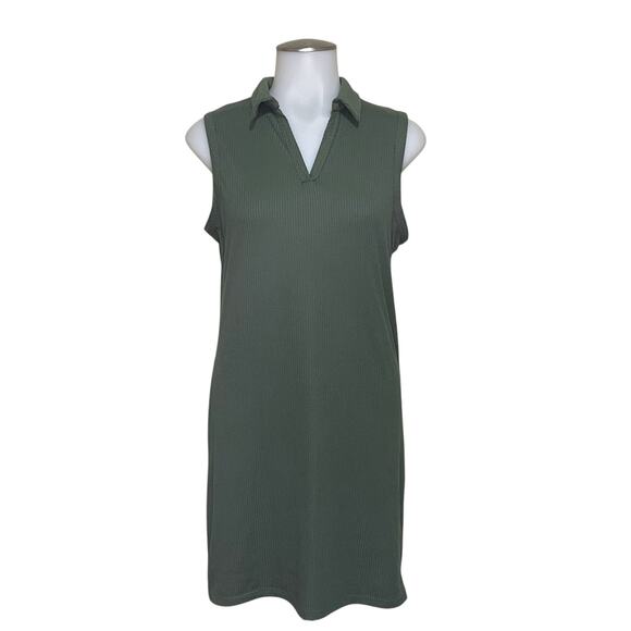 Livi By Olivia Rae Olive Green Stretch Bodycon Dress Size L - Picture 1 of 5